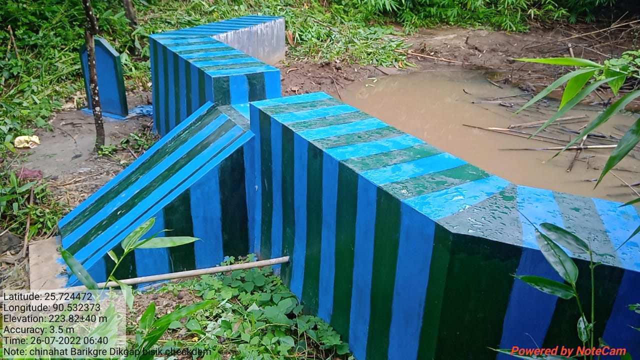 Chinabat Barikgre, RCC Check Dam at Dikgap Bisik